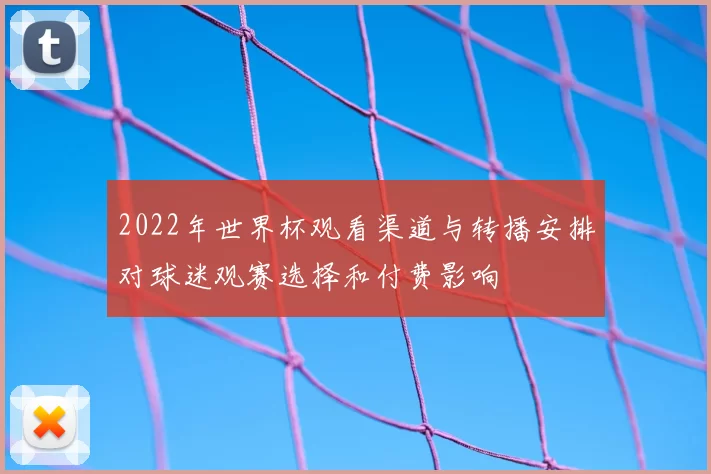 2022年世界杯观看渠道与转播安排对球迷观赛选择和付费影响